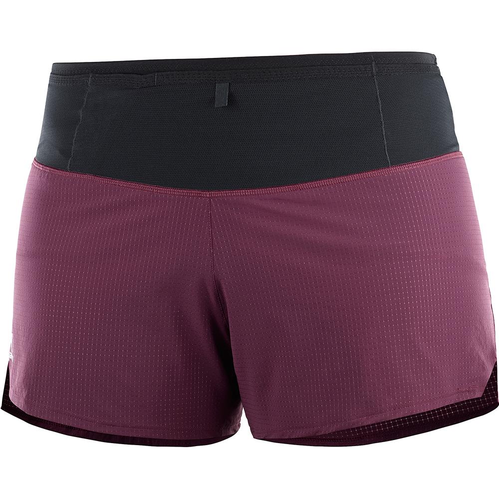 Shorts Salomon Femme Violette - Salomon SENSE W - France (4762-UVOBH)